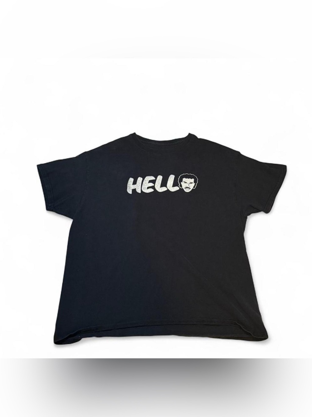 Lionel Richie Black "HELLO" Graphic Crewneck T-Shirt